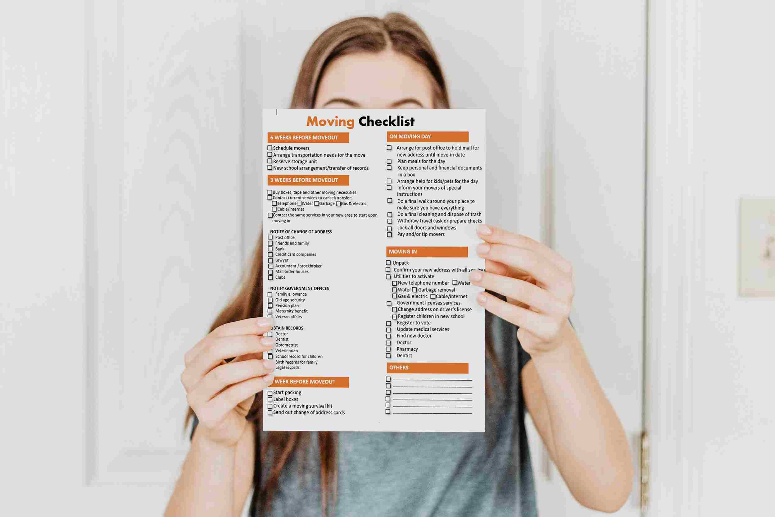  Printable Moving Checklist